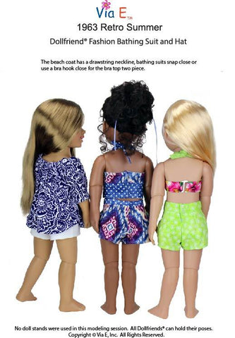 Via E Dollfriends 1963 Retro Summer Doll Clothes Pattern For Dollfriends larougetdelisle