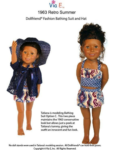 Via E Dollfriends 1963 Retro Summer Doll Clothes Pattern For Dollfriends larougetdelisle