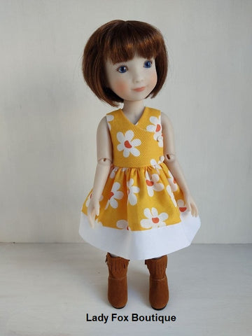 Lady Fox Boutique Siblies Summer Walk Dress Pattern For 12" Siblies Dolls larougetdelisle