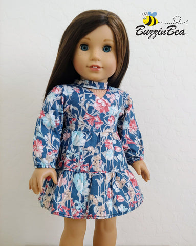 BuzzinBea 18 Inch Modern Jasmine Dress 18" Doll Clothes Pattern larougetdelisle