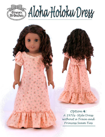 Forever 18 Inches 18 Inch Historical Aloha Holoku Dress 18" Doll Clothes Pattern larougetdelisle