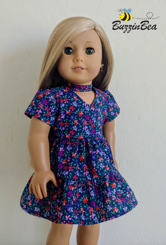 BuzzinBea 18 Inch Modern Jasmine Dress 18" Doll Clothes Pattern larougetdelisle