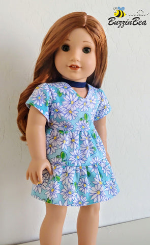 BuzzinBea 18 Inch Modern Jasmine Dress 18" Doll Clothes Pattern larougetdelisle