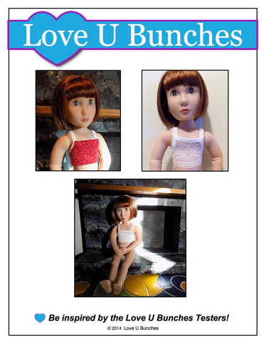 Love U Bunches A Girl For All Time Dainty Things Pattern for AGAT Dolls larougetdelisle