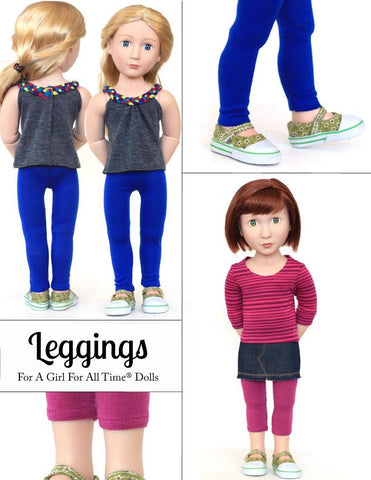 Liberty Jane A Girl For All Time Leggings Pattern for AGAT Dolls larougetdelisle