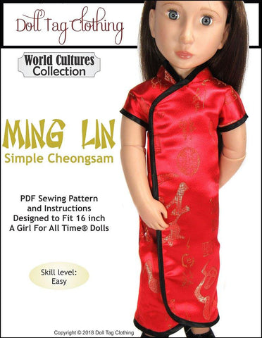 Doll Tag Clothing A Girl For All Time Ming Lin Pattern for A Girl For All Time Dolls larougetdelisle