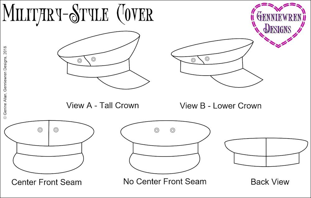 military cap pattern