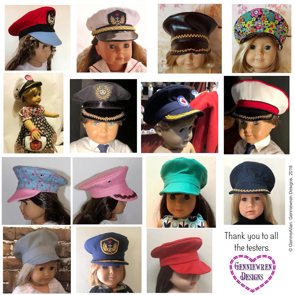 doll baseball cap pattern free