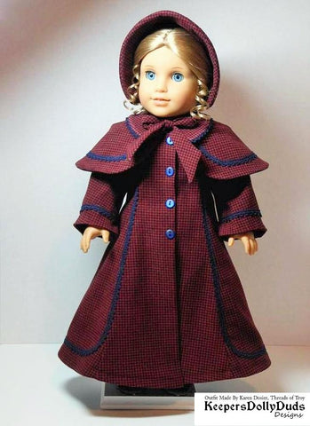 Keepers Dolly Duds Designs 18 Inch Historical Victorian Caroler's Coat and Bonnet 18" Doll Clothes Pattern larougetdelisle