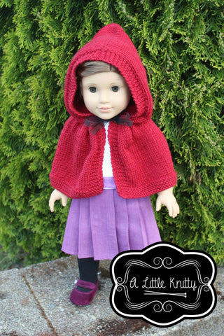 A Little Knitty Knitting Addy Hooded Cape Knitting Pattern larougetdelisle