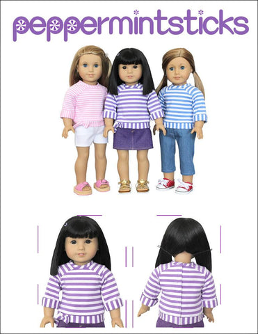 Peppermintsticks 18 Inch Modern All Girls On Deck 18" Doll Clothes larougetdelisle