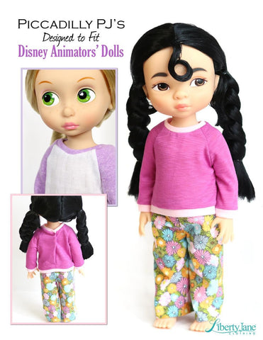 Liberty Jane Disney Animator Piccadilly PJs Pattern for Disney Animators' Dolls larougetdelisle