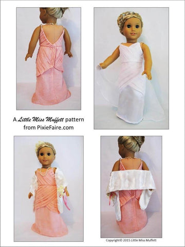 Little Miss Muffett 18 Inch Modern Aphrodite 18" Doll Clothes Pattern larougetdelisle