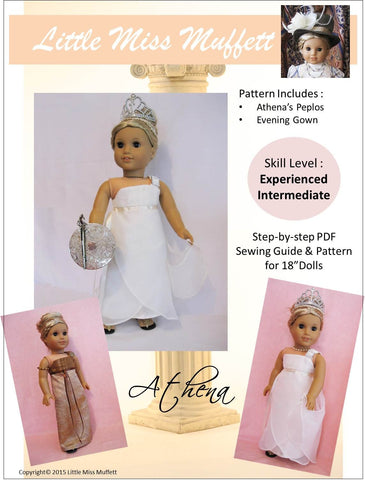 Little Miss Muffett 18 Inch Modern Athena 18" Doll Clothes Pattern larougetdelisle