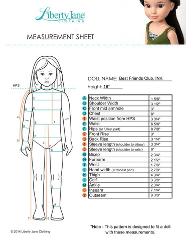 Liberty Jane BFC Ink Motorcycle Jacket Pattern for BFC, Ink Dolls larougetdelisle