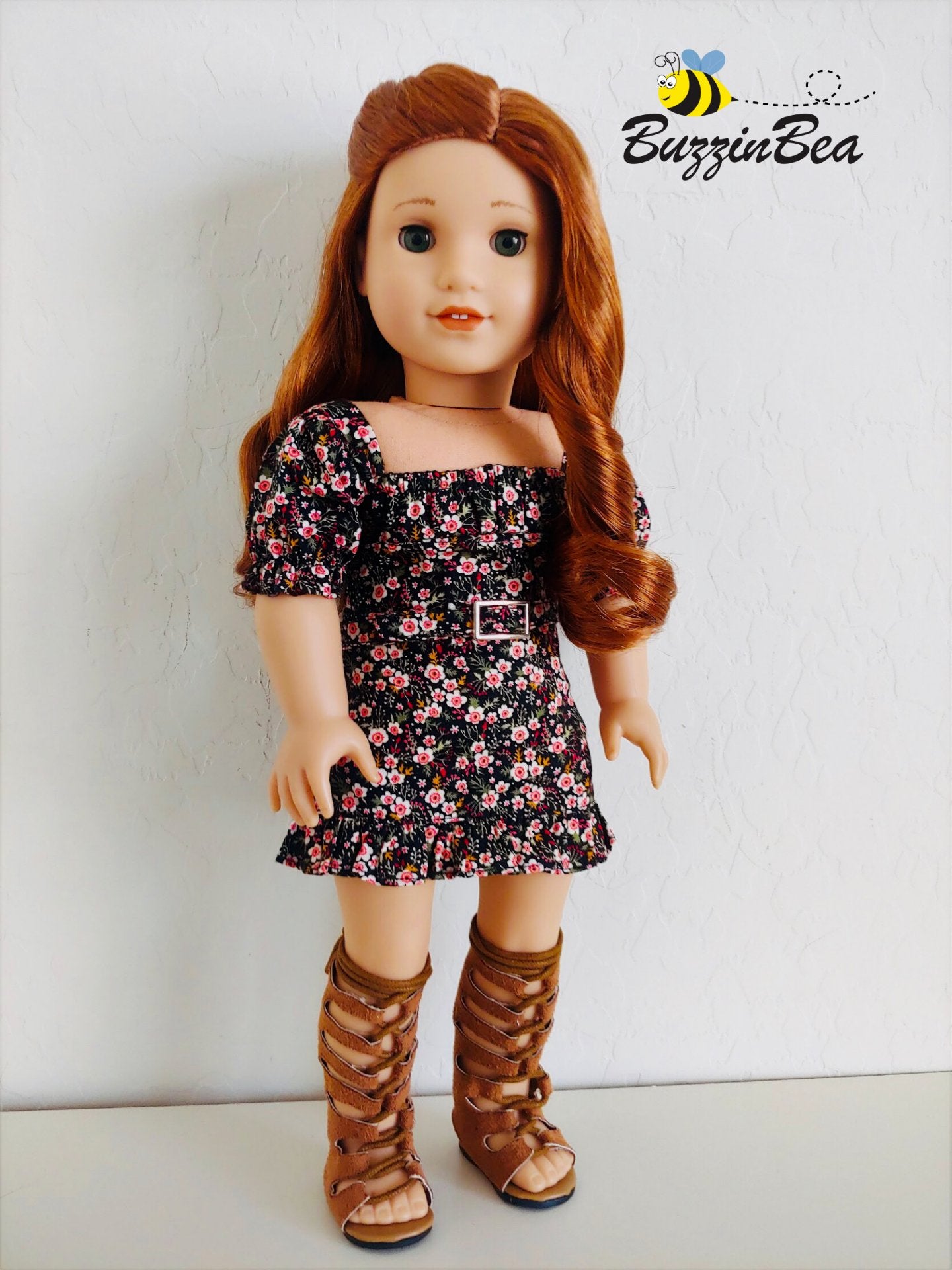 Buzzinbea Hyacinth Dress 18 Inch Doll Clothes Pattern