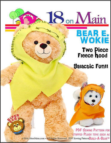 18 On Main Build-A-Bear Bear E. Wokie Pattern for Build-A-Bear Dolls larougetdelisle