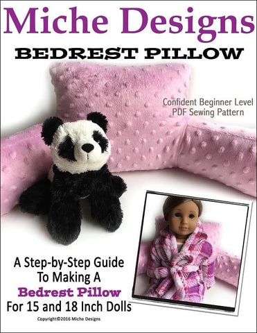 Miche Designs 18 Inch Modern Bedrest Pillow 18" Doll Accessories larougetdelisle