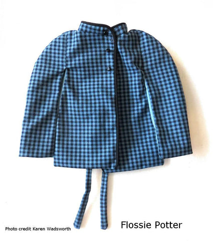 Flossie Potter 18 Inch Modern Belted Cape 18" Doll Clothes Pattern larougetdelisle