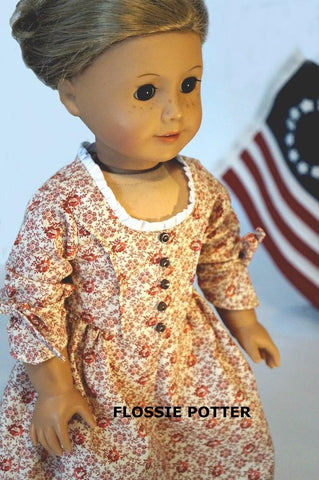 Flossie Potter 18 Inch Historical Betsy Ross Flag 18" Doll Accessories larougetdelisle