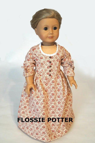 Flossie Potter 18 Inch Historical Betsy Ross Shop Dress 18" Doll Clothes larougetdelisle