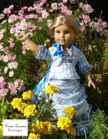 Karen Lorraine Design 18 inch Historical Brighton 4-Piece Outfit 18" Doll Clothes Pattern larougetdelisle