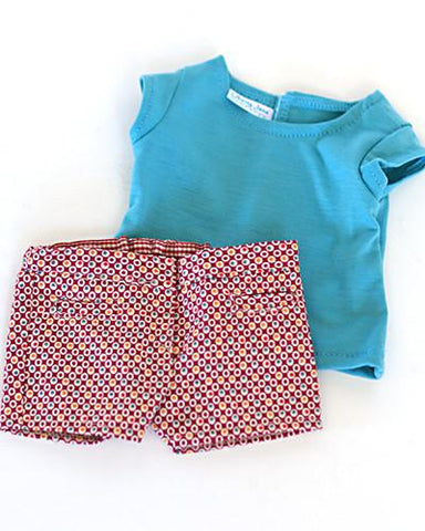 Liberty Jane 18 Inch Modern Capri and Shorts 18" Doll Clothes Pattern larougetdelisle