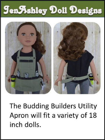 Jen Ashley Doll Designs 18 Inch Modern Budding Builder Utility Apron 18" Doll Clothes larougetdelisle