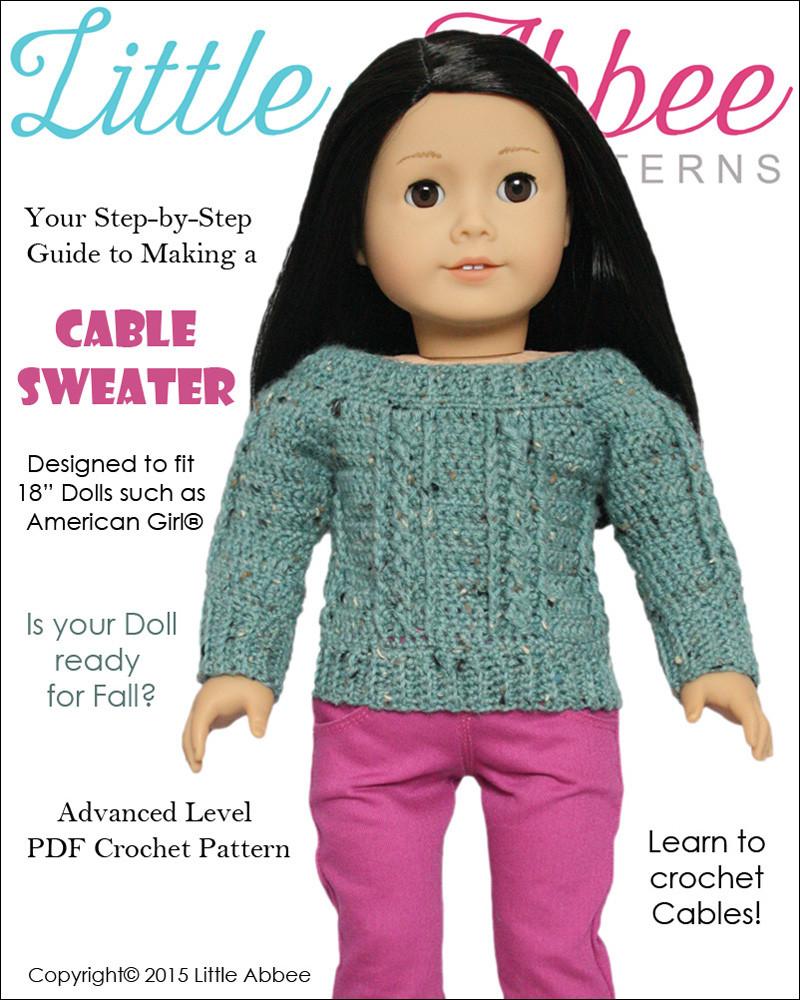 crochet doll sweater pattern