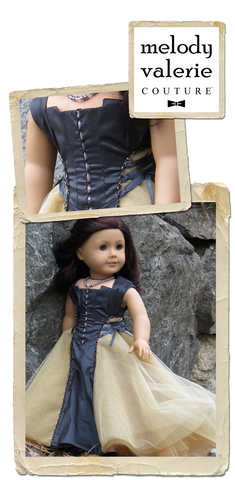 Melody Valerie Couture 18 Inch Modern Cadewyn Dress 18 Inch Doll Clothes Pattern larougetdelisle