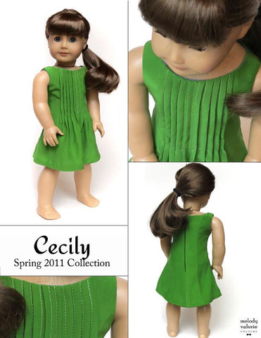 Melody Valerie Couture 18 Inch Modern The Cecily Dress 18" Doll Clothes larougetdelisle
