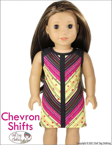 Doll Tag Clothing 18 Inch Modern Chevron Shifts 18" Doll Clothes larougetdelisle