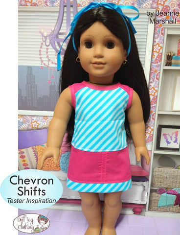 Doll Tag Clothing 18 Inch Modern Chevron Shifts 18" Doll Clothes larougetdelisle