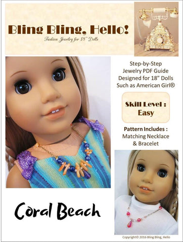 Bling Bling Hello Tutorials & Crafts Coral Beach Doll Jewelry Pattern larougetdelisle