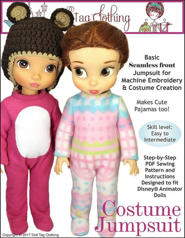 Doll Tag Clothing Disney Doll Costume Jumpsuit Pattern for Disney Animators' Dolls larougetdelisle