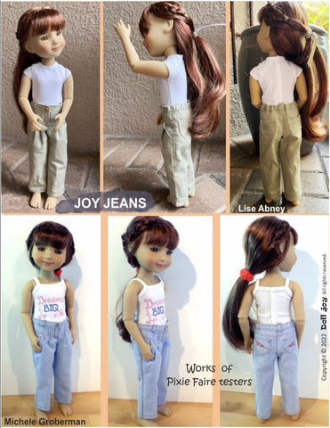 Doll Joy WellieWishers Joy Jeans 14.5-15 inch Doll Clothes Pattern larougetdelisle