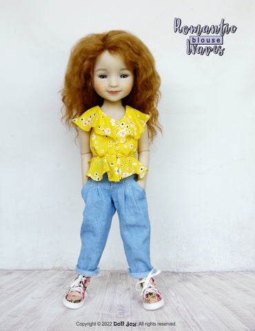 Doll Joy Ruby Red Fashion Friends Romantic Waves Blouse Pattern for 14.5-15" Dolls larougetdelisle