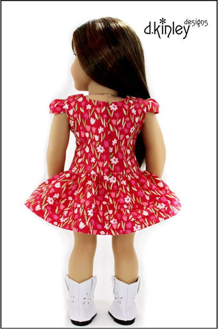 Dkinley Designs 18 Inch Modern Partytime Sweetheart Dress and Top 18" Doll Clothes Pattern larougetdelisle