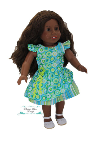 Doreen Lynn Design 18 Inch Modern Time To Party 18" Doll Clothes Pattern larougetdelisle