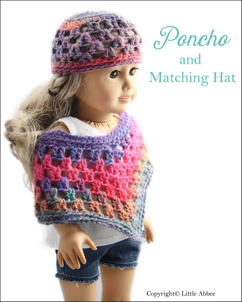 crochet doll poncho