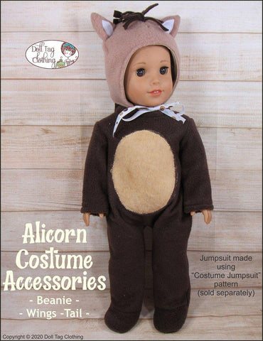Doll Tag Clothing 18 Inch Modern Alicorn Costume Accessories 18" Doll Clothes Pattern larougetdelisle