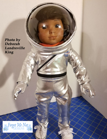 Forget Me Not Designs 18 Inch Modern Mercury Flightsuit 18" Doll Clothes Pattern larougetdelisle