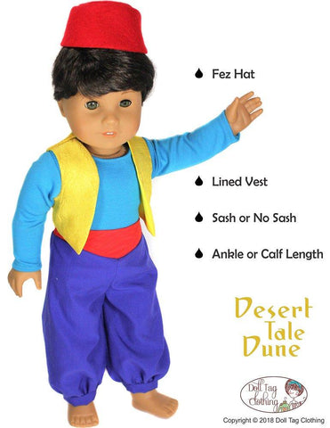 Doll Tag Clothing 18 Inch Modern Desert Tale Dune 18" Doll Clothes Pattern larougetdelisle