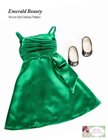 Mon Petite Cherie Couture 18 Inch Modern Emerald Beauty 18" Doll Clothes Pattern larougetdelisle