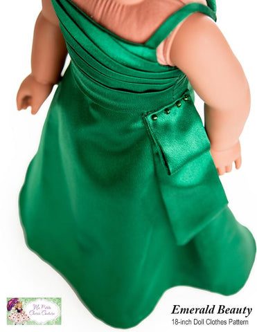 Mon Petite Cherie Couture 18 Inch Modern Emerald Beauty 18" Doll Clothes Pattern larougetdelisle