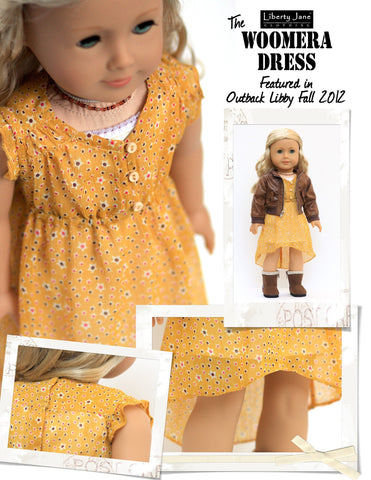 Liberty Jane 18 Inch Modern Woomera Dress 18" Doll Clothes Pattern larougetdelisle