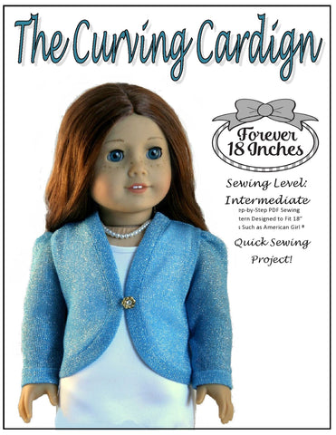 Forever 18 Inches 18 Inch Modern The Curving Cardigan 18" Doll Clothes larougetdelisle