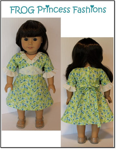 Frog Princess Fashions 18 Inch Modern Carolina Girl Dress 18" Doll Clothes Pattern larougetdelisle
