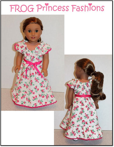 Frog Princess Fashions 18 Inch Modern Sweet Tea Dress 18" Doll Clothes Pattern larougetdelisle