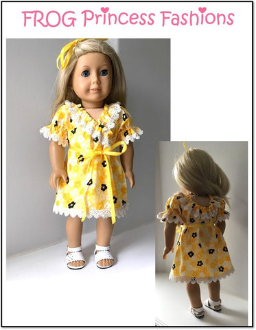 Frog Princess Fashions 18 Inch Modern Sweet Tea Dress 18" Doll Clothes Pattern larougetdelisle